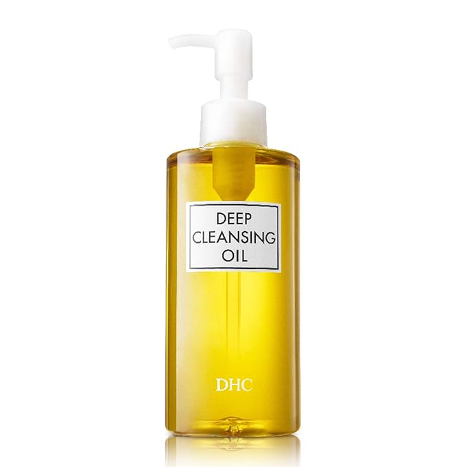 DHC Deep Cleansing Oil, Facial Cleansing Oil, Makeup Remover, Cleanses without Clogging Pores, Residue-Free, Fragrance and Colorant Free, All Skin Types, 6.7 fl. oz.-FemmiqueWomen