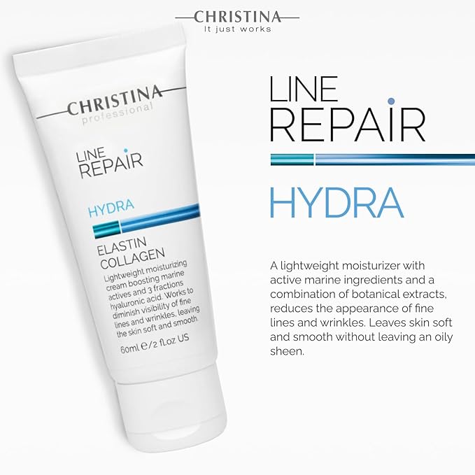 Christina Line Repair Elastin Collagen Cream for Face with Hyaluronic Acid | Face Repair Cream Nourishes and Replenishes the Skin 60ml / 2 fl.oz-FemmiqueWomen