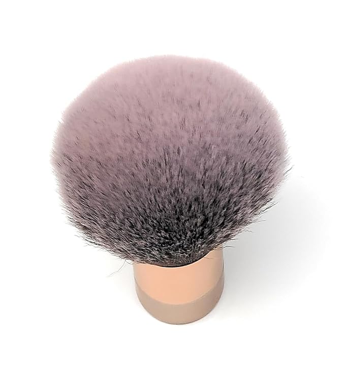 Luxurious and Large Soft Fluffy Powder Brush, Use as a Spray Tan Finishing Tool, Multipurpose Face and Body Barber and Beauty Tool, Large Kabuki Brush by BevyGold (Rosegold)-FemmiqueWomen
