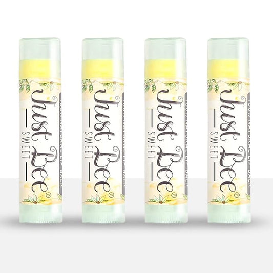 100% Natural Beeswax Lip Balm with Organic Oils (Sweet Honey, 4 pack)-FemmiqueWomen