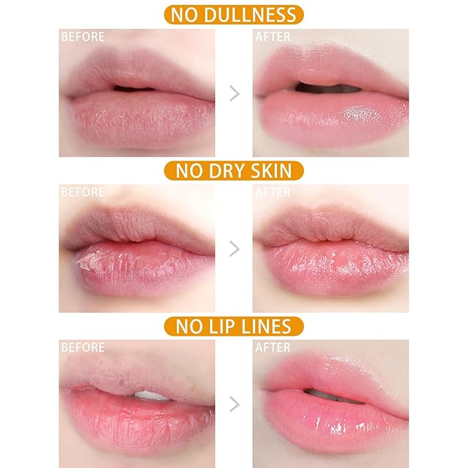 2 Pcs Bee Lip Balm Honey Pot, Lip Mask Overnight Honey Lip Balm Lip Exfoliate with Stick, Moisturizing Sleeping Lip Mask Day & Night Lip Care - Hydrate Repair Prevent Dry Cracked Scrub (2 Honey)-FemmiqueWomen