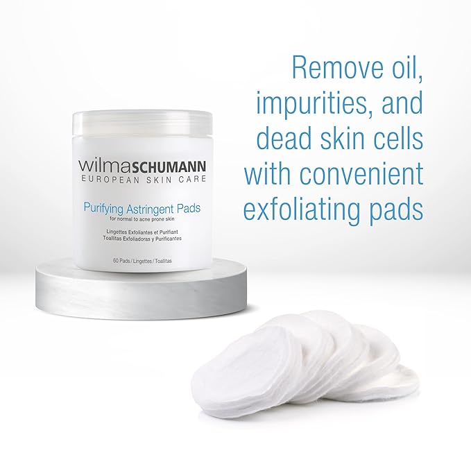 Purifying Astringent Pads for Face, Skin Exfoliating Pads with Salicylic Acid, Pack of 60-FemmiqueWomen