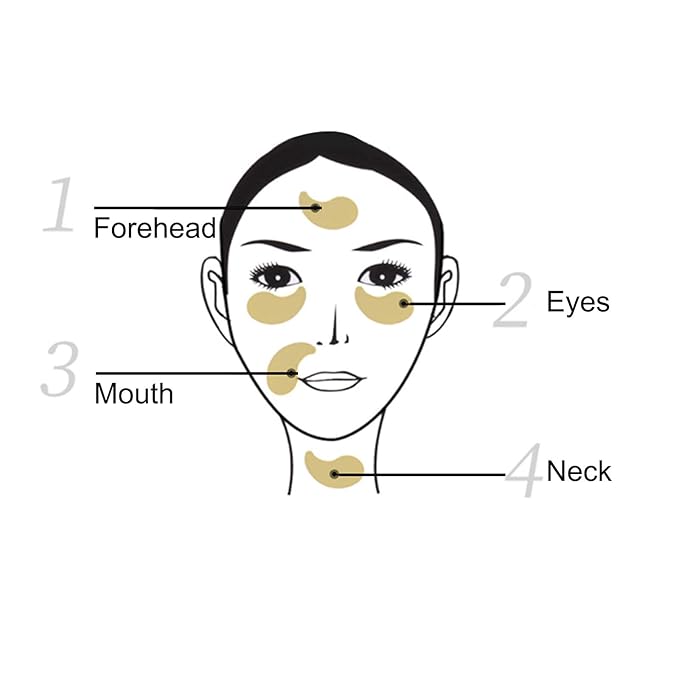 Jakuva 29PCS Gold Gel Crystal Collagen Eye Mask Under Eye Patches For Puffy Eyes and Dark Circles, Hydrating & Anti Aging,24k Gold Eye Mask Eye Patches for Moisturizing-FemmiqueWomen