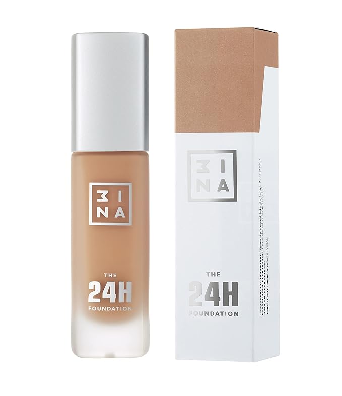 3INA The 24H Foundation 618-24H Long-Wearing Formula - Medium To High Buildable Coverage - Smooth Matte Finish - Expanded Shade Selection - Waterproof, Cruelty Free, Vegan Makeup - 1.01 Oz-FemmiqueWomen