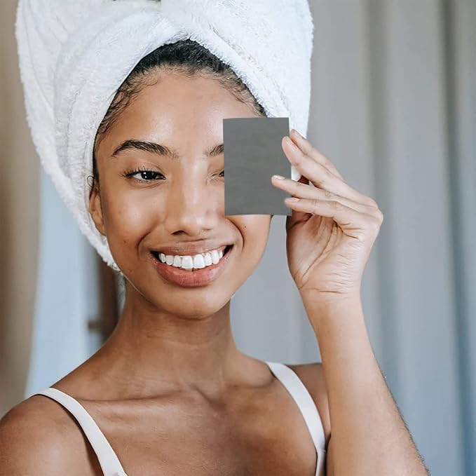 103 PCS Volcanic Roller Oily Skin Oil Control On The Go Volcanic Face Roller Oil Absorbing Volcanic Roller with Oil Blotting Sheet Paper for Oily Skin Care Oil Control Film Tissues(Type1)-FemmiqueWomen