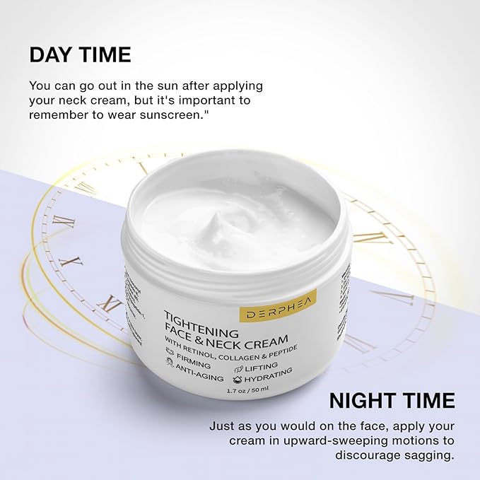Neck Tightening Cream, Neck Firming Cream For Tightening and Firming, Fine lines, Loose & Sagging On Face, Decollete & Other Skin Areas - 1.7 OZ-FemmiqueWomen