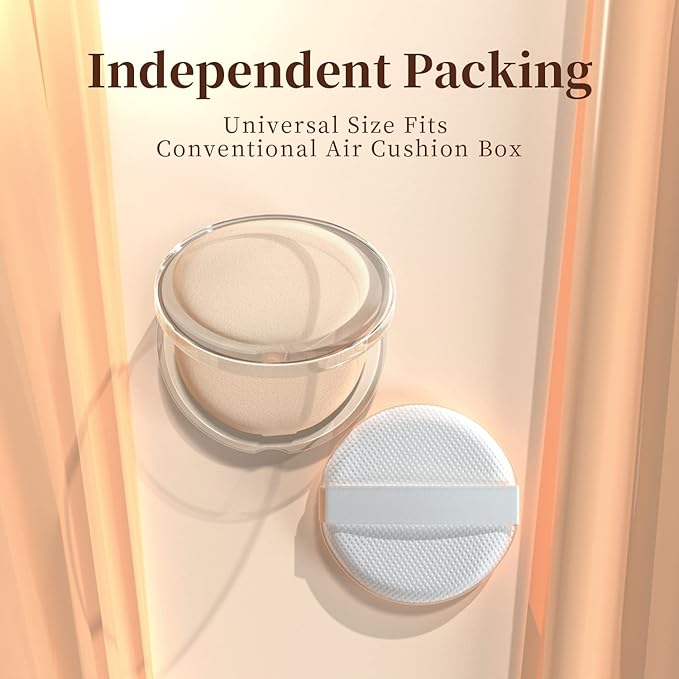 MOHOPE 8Pcs Air Cushion Makeup Puffs for Foundation with Portable Box, No Latex Blending Sponge for Liquid, Cream, Foundation and Powder, Teardrop Powder Puff, Purple-FemmiqueWomen