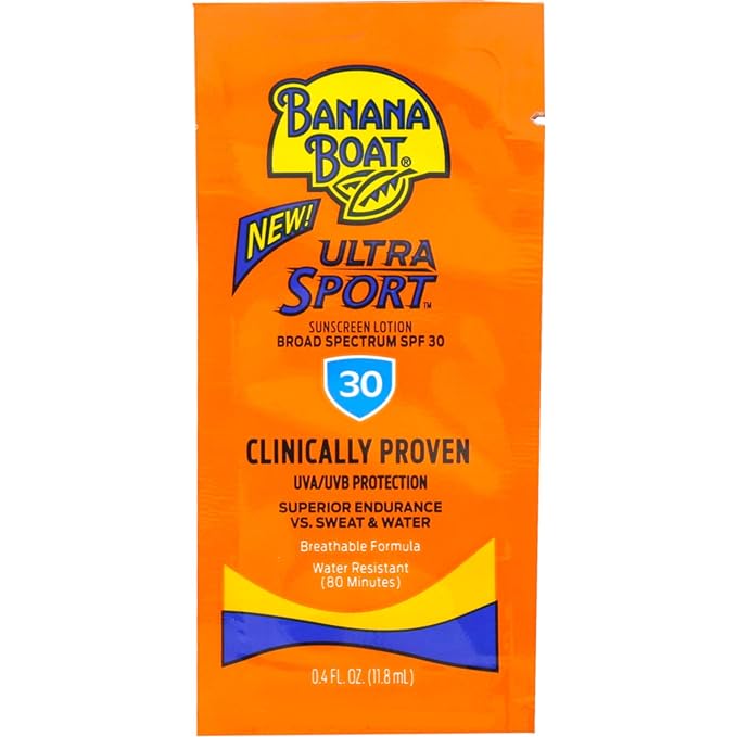 Banana Boat Sport Sunscreen, SPF 30 Protection lotion, Travel Packets 200 Count (Pack of 1)-FemmiqueWomen