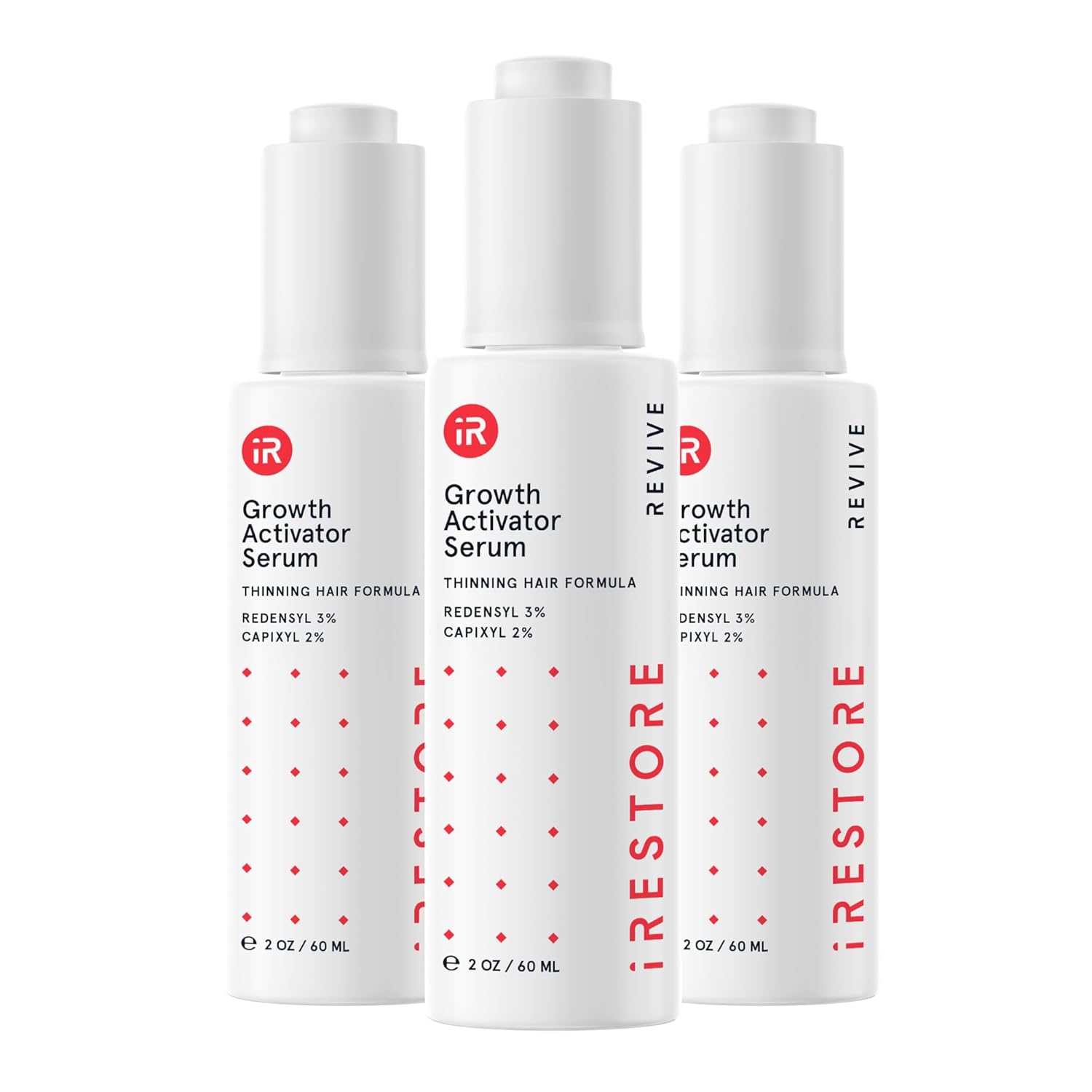 iRESTORE Scalp Serum | Hair Growth Serum for Women Men | Best for Hair Loss Hair Thinning | Aids Regrowth with Redensyl Biotin | Hydrates Scalp for Visibly Thicker Stronger Hair (2 Fl Oz, Pack of 3)-FemmiqueWomen