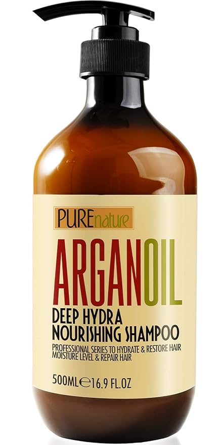 Moroccan Argan Oil Shampoo - Sulfate SLS Paraben Free Moisturizing Treatment for Women and Men - For All Types Including Curly, Dry, Damaged and Oily Hair - Hydrating and Nourishing - Salon Grade-FemmiqueWomen