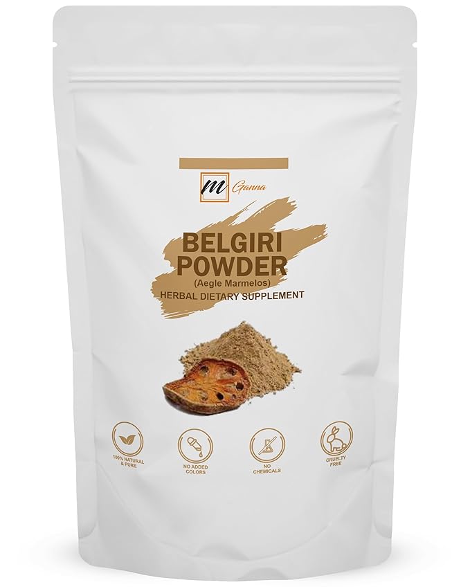 100% Natural Belgiri | Aegle Marmelos | Bael Phal Dry Bel | Wood Apple Powder for Healthy Hair and Skin 227 GMS / 0.5 LBS-FemmiqueWomen