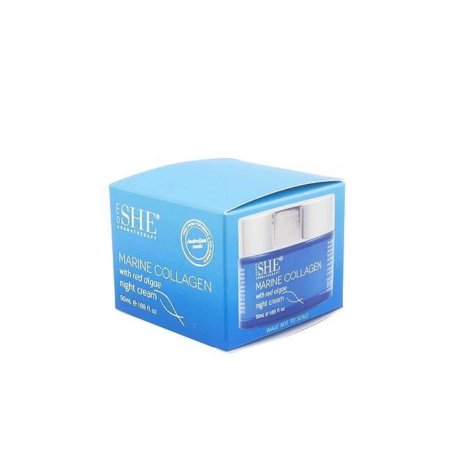 Om She Aromatherapy Marine Collagen with Red Algae Night Cream-FemmiqueWomen
