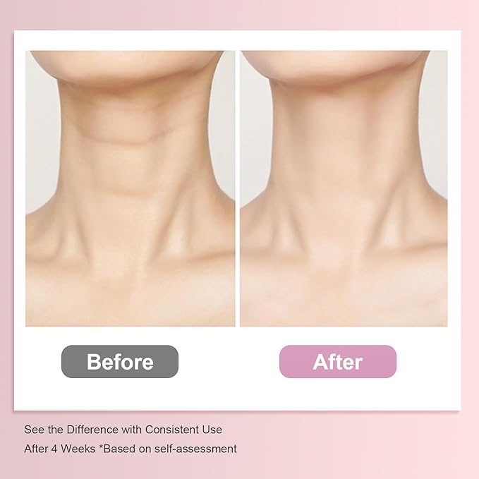 Neck Firming Cream with Gua Sha Tool, Neck Tightening Cream for Crepey Skin, Moisturizing and Lifting Neck Cream for Fine Lines and Sagging Skin 50g-FemmiqueWomen