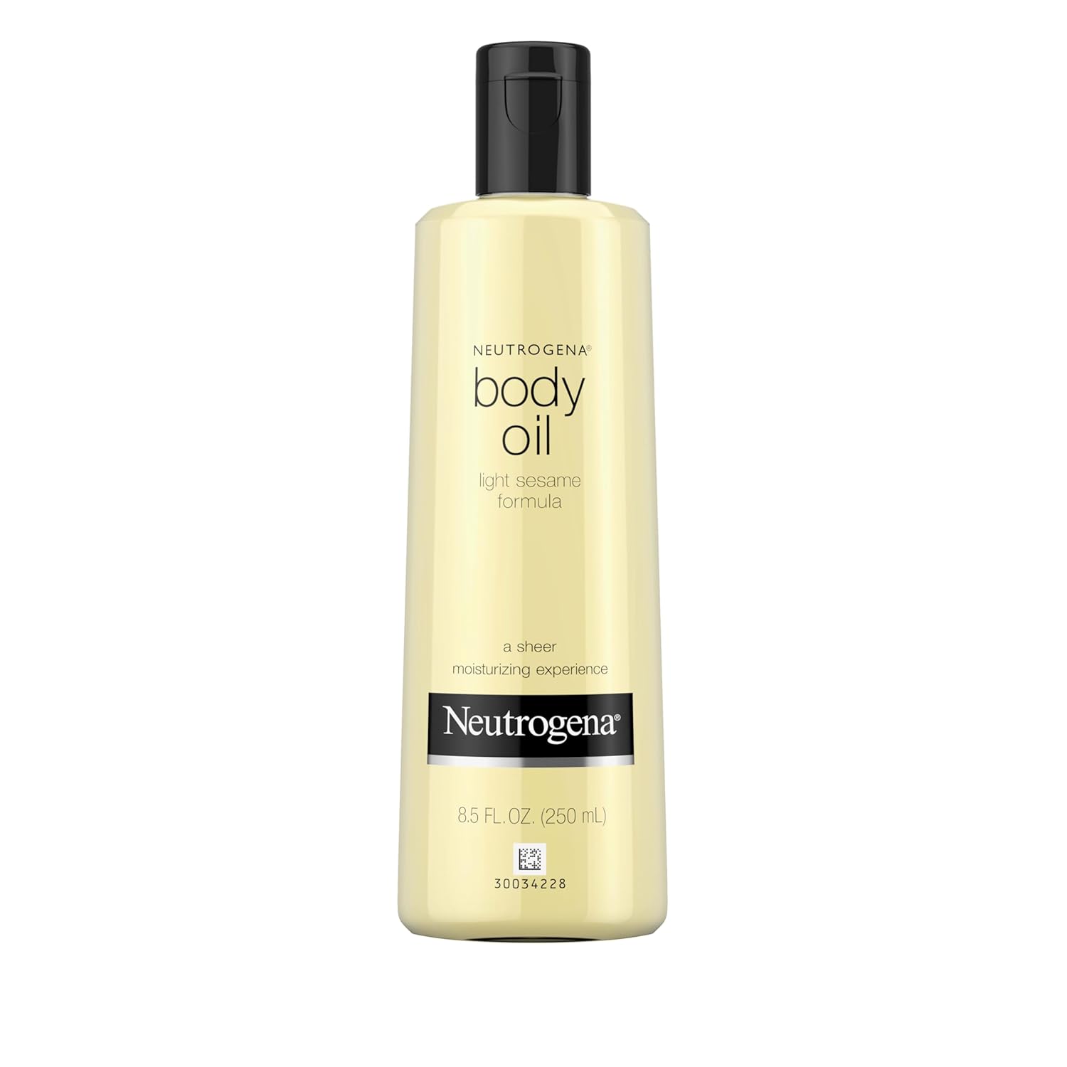 Neutrogena Body Oil Light Sesame Formula, 8.5 fl oz, Radiant Glow Moisturizer for Dry Skin, Bath & Shower Oil For Smooth and Hydrated Skin-FemmiqueWomen