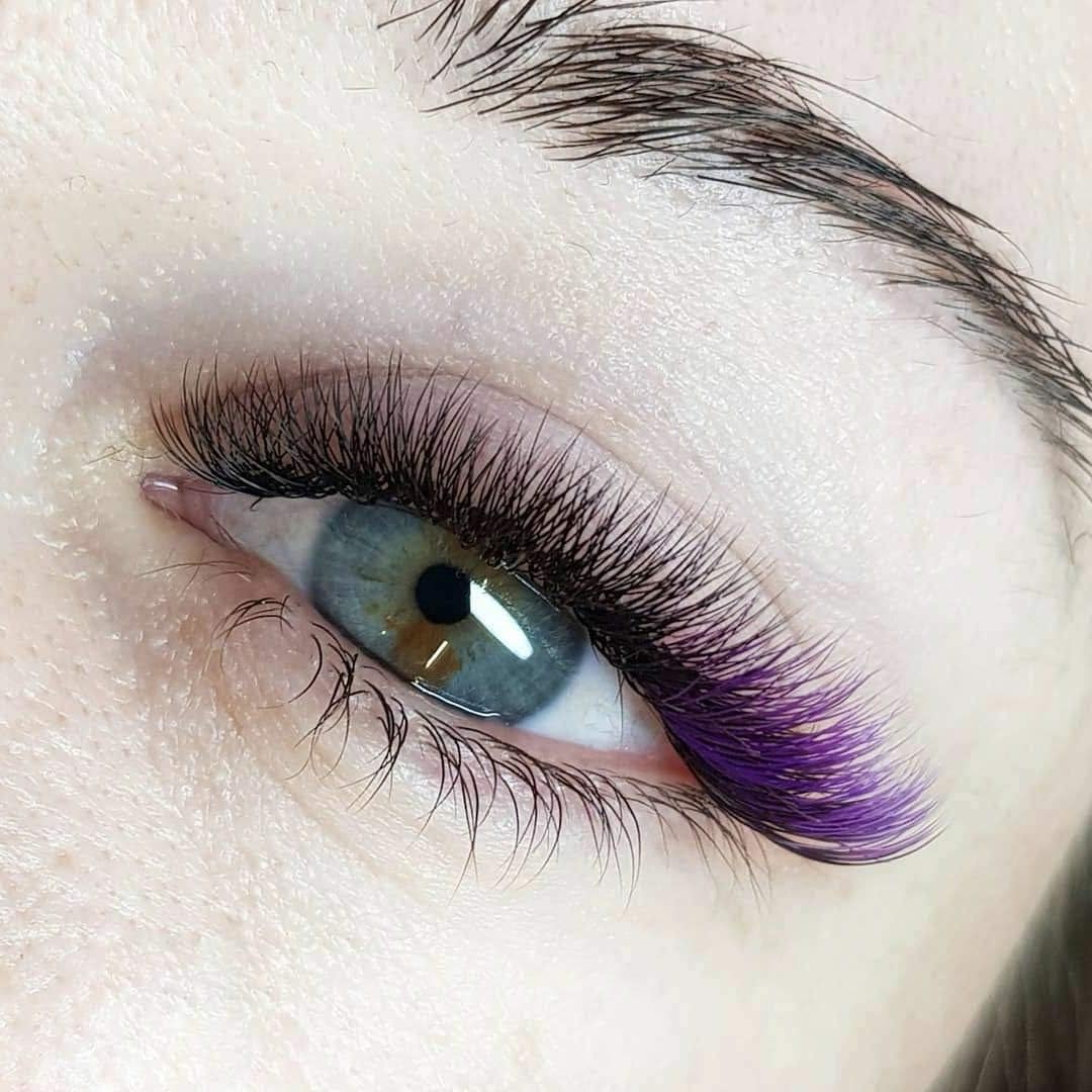 Easy Fan Volume for Lash Artists: Wendy, Handmade Fans for Eyelash Extensions, Self Fanning, Blooming, B-KH, Purple, D-0.07-8-14-FemmiqueWomen