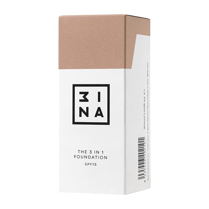 3INA The 3-In-1 Foundation 203 - Vegan Formula - Combination Of Primer, Concealer And Foundation - Medium Coverage - Natural Finish - Perfect For Covering Lines And Blemishes - Long Lasting - 1.01 Oz-FemmiqueWomen