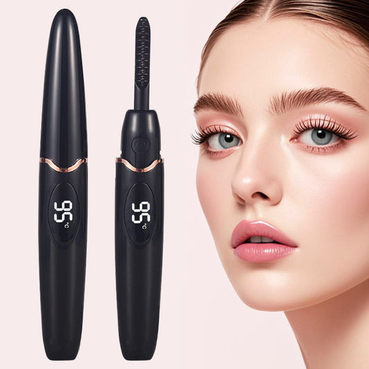 Heated Eyelash Curlers Electric Eyelash Curler with LED Display, 4 Temperature Modes Anti-Burn USB Rechargeable Natural Curling 24H Long Lasting for Women Makeup Tools Gifts-FemmiqueWomen
