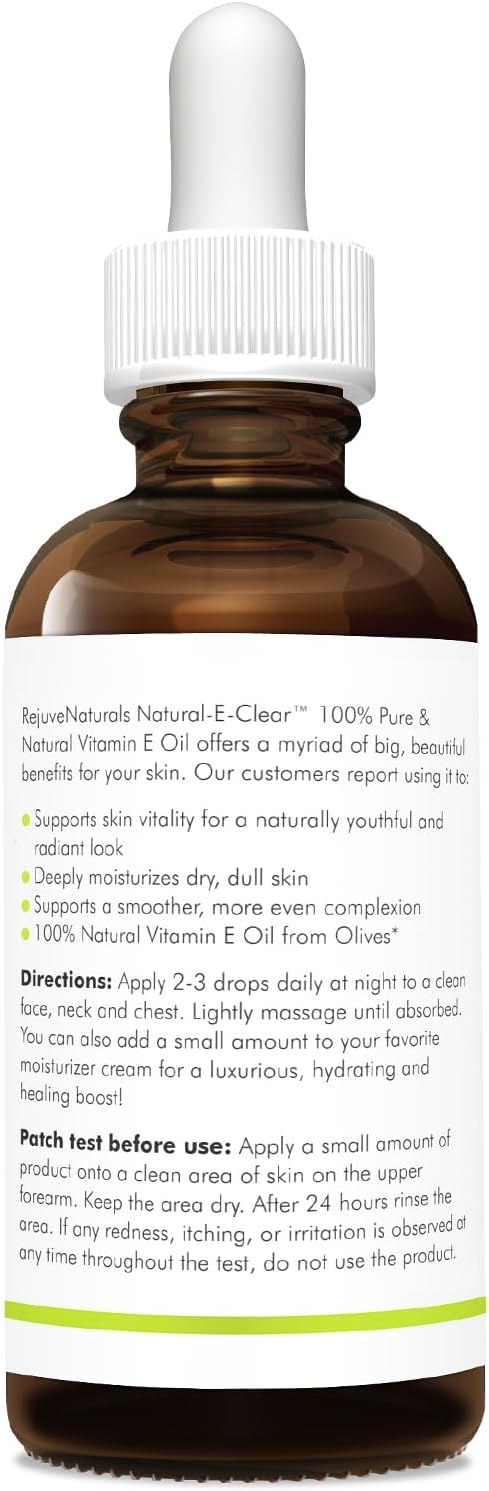 Vitamin E Oil - 100% Pure & Natural, 85,800 IU. Repair Dry, Damaged Skin from Surgery & Acne, Age Spots & Wrinkles. Boost Collagen for Moisturized, Youthful-looking Skin. d-alpha tocopherol, 2 Fl Oz-FemmiqueWomen