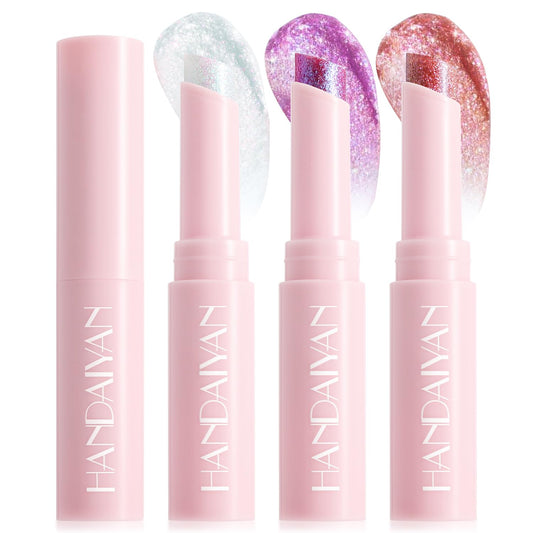 3PCS Crystal Hydrating Jelly Stick Eyeshadow Stick, Glitter Makeup Jelly Shimmer Eye Shadow Crayon, Lightweight Eye Brightener Eye Makeup (01+02+05)-FemmiqueWomen