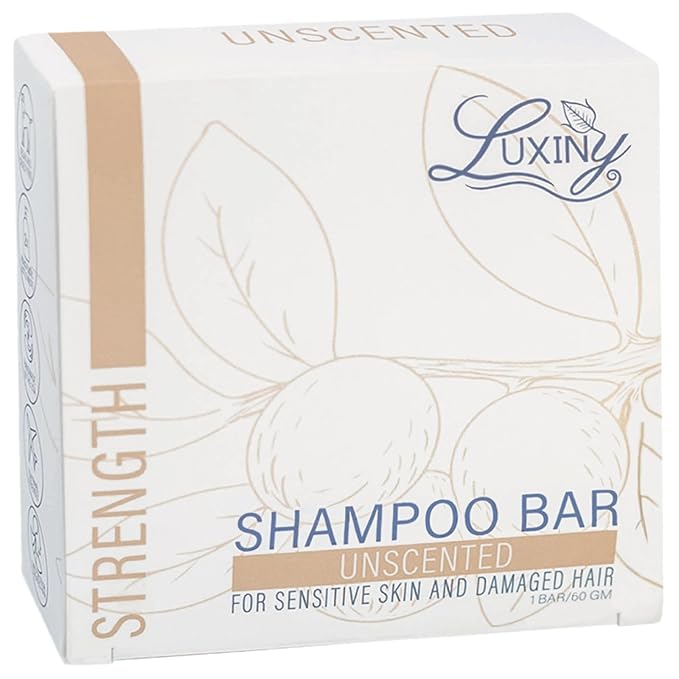 Unscented Shampoo Bar for all hair types is Vegan, Sulfate Free and Made in USA. Get up to 60 Washes at Home or use as a Travel Shampoo. Great for strenghtening shampoo for sensitive skin.-FemmiqueWomen
