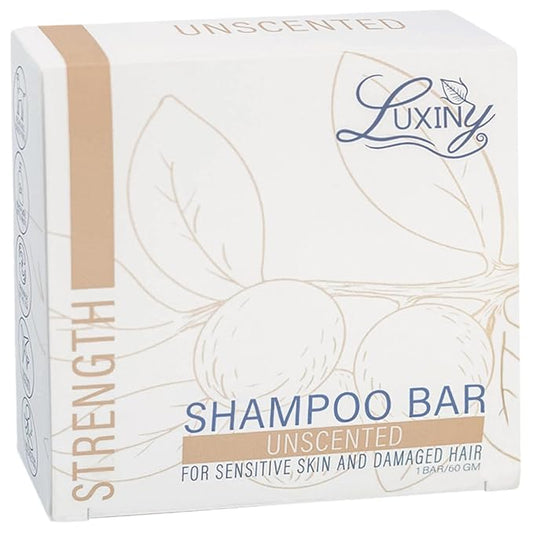 Unscented Shampoo Bar for all hair types is Vegan, Sulfate Free and Made in USA. Get up to 60 Washes at Home or use as a Travel Shampoo. Great for strenghtening shampoo for sensitive skin.-FemmiqueWomen
