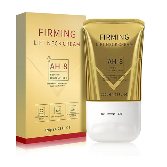 AH-8 Firming Neck Cream with Roller, Tightening & Lifting Cream for Sagging Skin, Contains Hexapeptide, Moisturizing for Face & Body Skin Tightening Cream-FemmiqueWomen