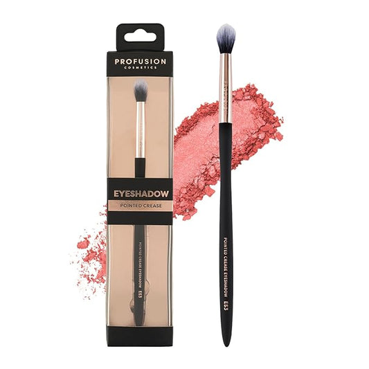 Profusion Cosmetics Pointed Crease Eyeshadow Brush Soft Synthetic Eyeshadow Blending For small Crease Eyebrow Long Lasting smudge Flawless Makeup Look-FemmiqueWomen