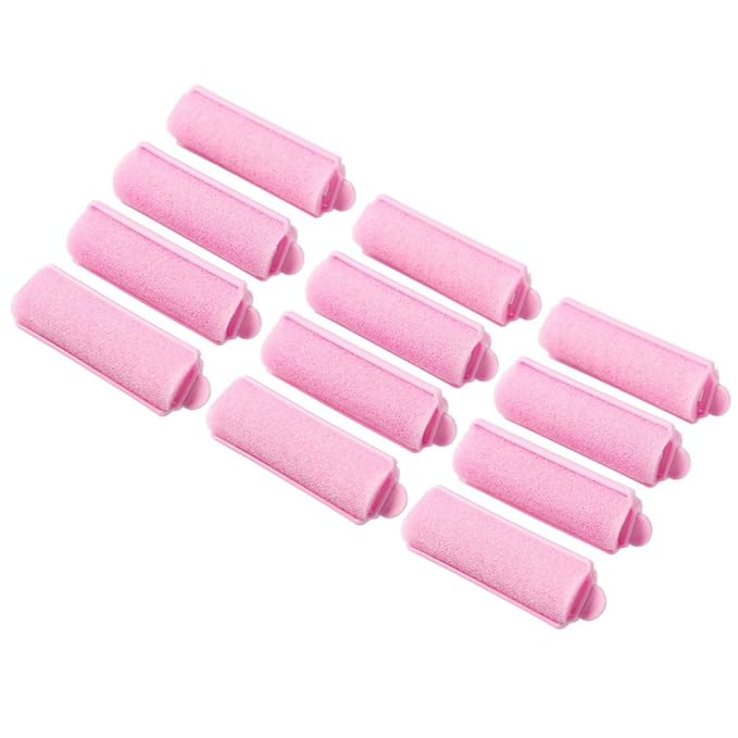 12Pcs Foam Sponge Hair Rollers, Blue Hair Curlers Bouncy Curls Style Tools Accessories-FemmiqueWomen