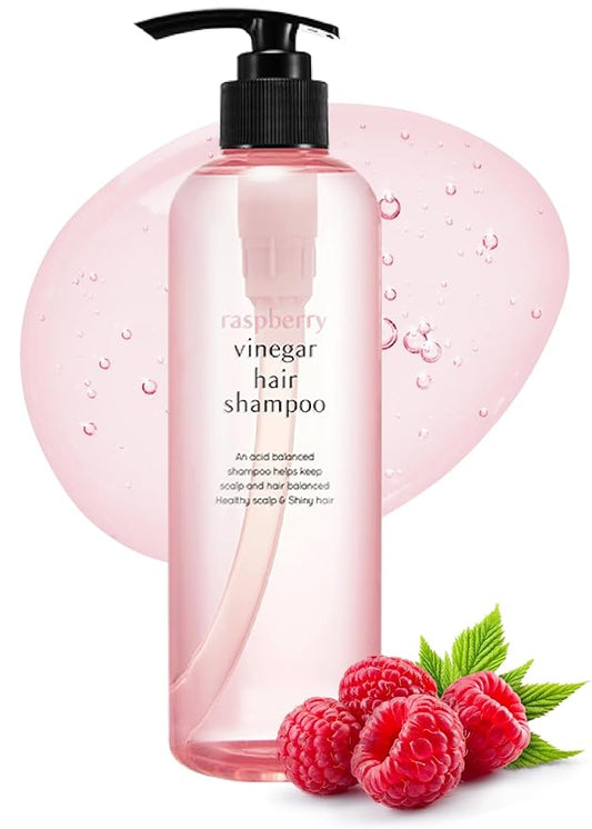 A’PIEU Raspberry Vinegar Hair Shampoo 16.9 fl.oz / 500 ml - Dandruff & Clarifying Shampoo | Scalp Treatment I Korean Hair Care I Balances pH, Removes Buildup, Soothes Scalp-FemmiqueWomen