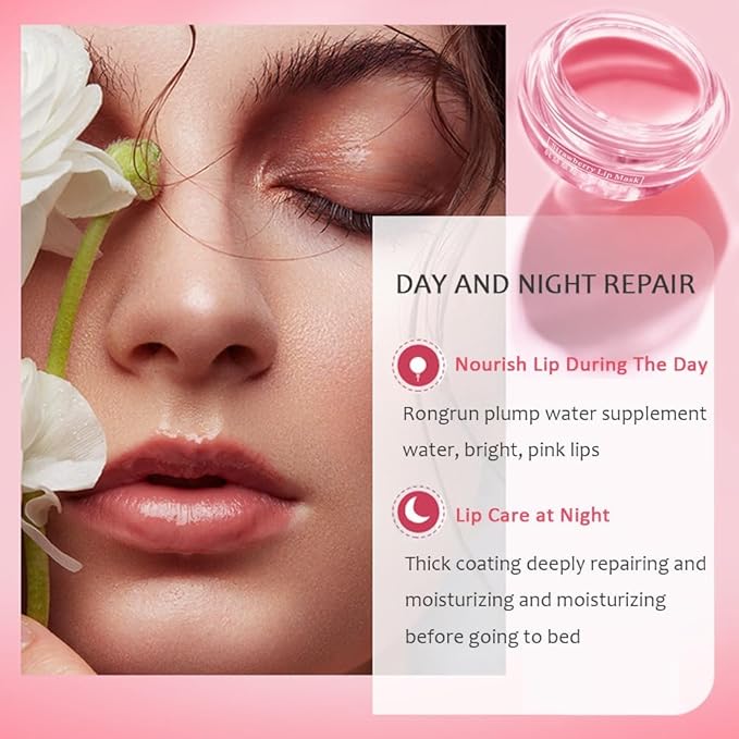 3PCS Bee Lip Balm Honey Pot, Moisturizing Propolis Lip Mask,Hydrating Prevention Dry and Cracked Lip Scrubs Exfoliator,Lip Sleep Mask Reduces Lip Lines Lip Skin Care Products-FemmiqueWomen