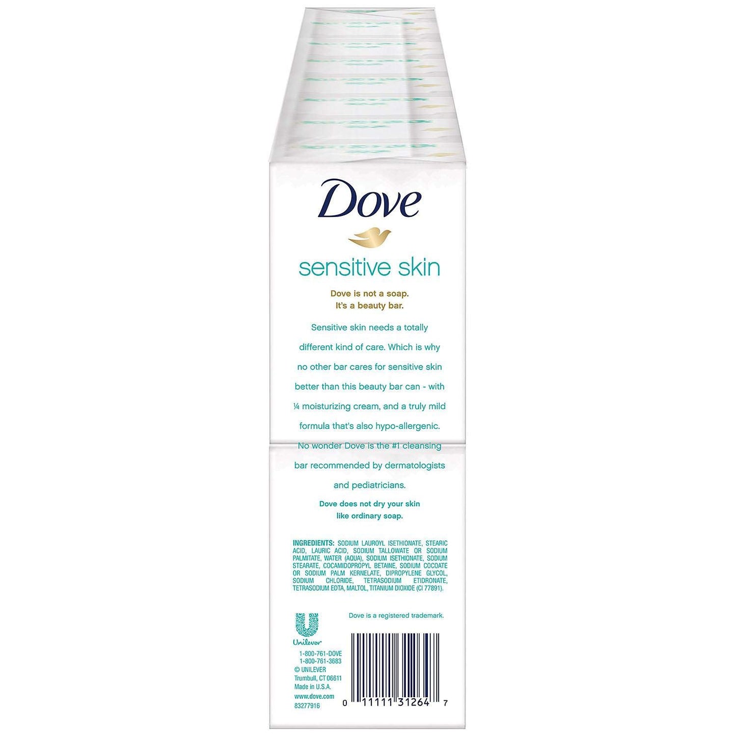 Dove Sensitive bar Soap (16 /4 Oz Net Wt 64 Oz),, ()-FemmiqueWomen