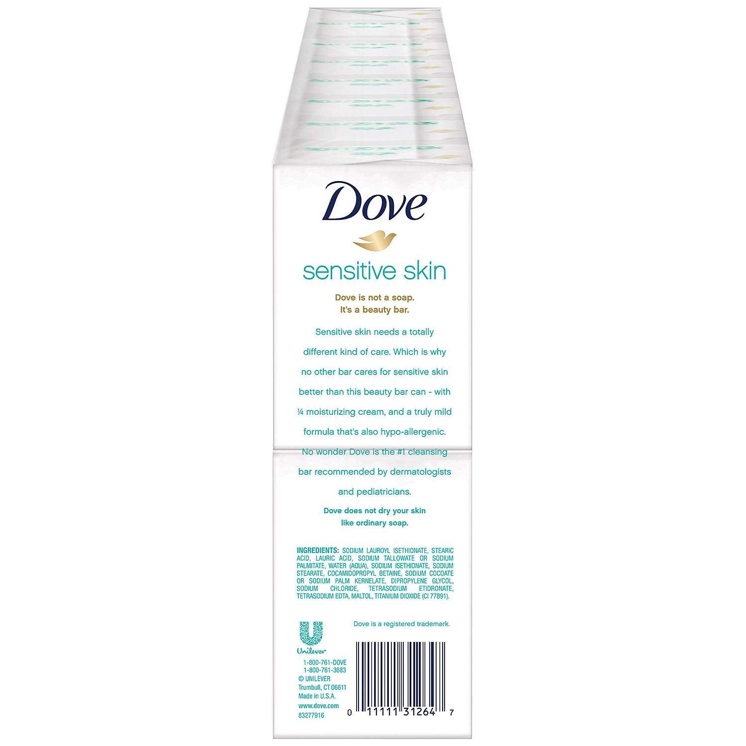 Dove Sensitive bar Soap (16 /4 Oz Net Wt 64 Oz),, ()-FemmiqueWomen