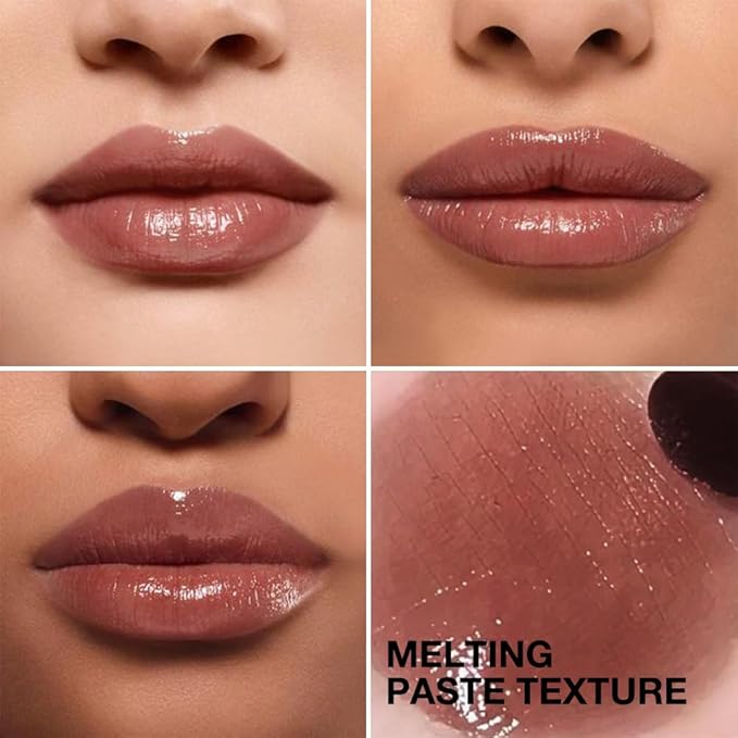 2PCS Honey Tinted Lips Balm Lipstick - Sheer Hydrating Lipstick for All Skin Tones - Moisturizing Lip Balm, Nourishing Lip Balm – Bálsamo Labial Hidratante con Color,Natural Cherry Black & Pink-FemmiqueWomen