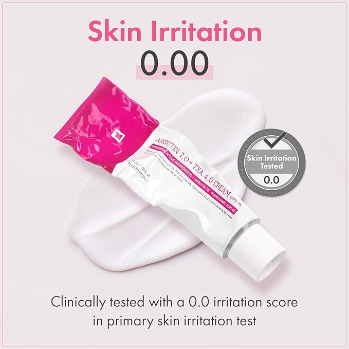 Arbutin 7% + Tranexamic Acid 4% Cream, 70,000ppm Arbutin, 40,000ppm TXA, Niacinamide, Glutathione, Dark Spots, Freckle, Blemishes, Pigmentation, Korean Skin Care, 50ml, 1.69 fl.oz.-FemmiqueWomen