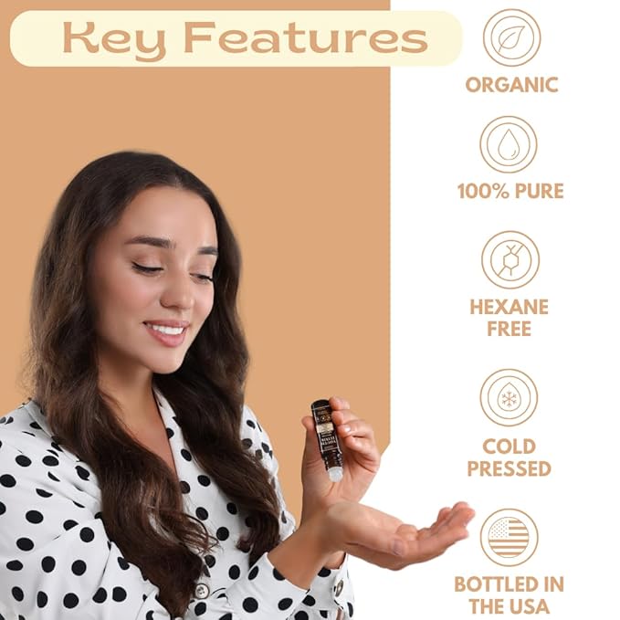 Youth Elixir - Roll On Facial Serum For Under Eyes and Face with Certified Organic, Cold Pressed, Hexane Free Castor, and Frankincense Oil - Miracle Anti-Aging Oil 10mL-FemmiqueWomen