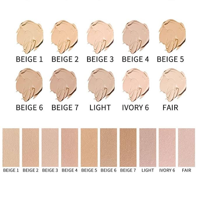 2 Pack Liquid Foundation Cream for Face Makeup,Durable Full Coverage Matte Concealer Make Up,Oil Control & Waterproof Base Primer -1+1 Fl.Oz (BEIGE 3#)-FemmiqueWomen