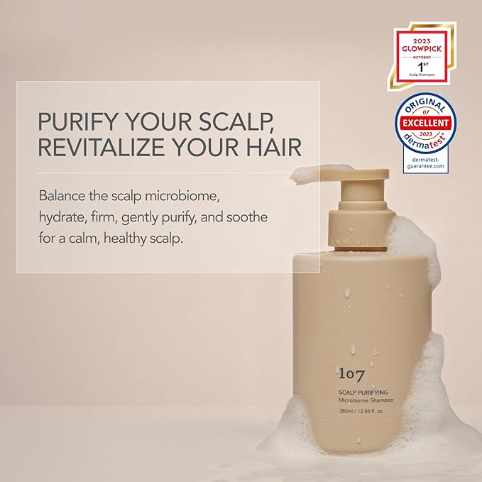 107 Clarifying Shampoo - Purifying Shampoo for Build Up, Dirt, Oil, Itchy, Dry Scalp – Fermented Vinegar & Ginseng for Refreshed & Revitalized Scalp - Paraben, Phthalate and Sulfate Free (16.9 oz)-FemmiqueWomen