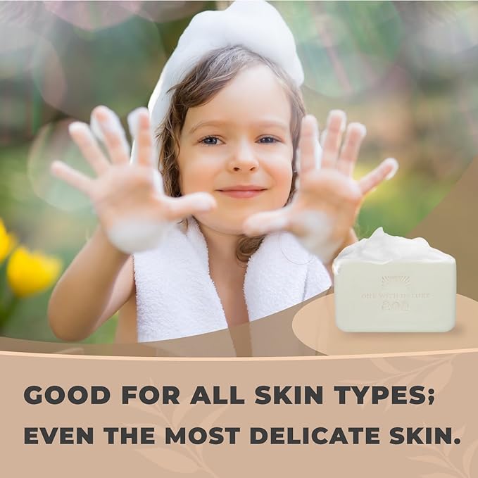 One With Nature Dead Sea Salt Soap 4oz 3-Pack – Purifying Soap Bar with Dead Sea Minerals for Face & Body, for Men & Women-FemmiqueWomen