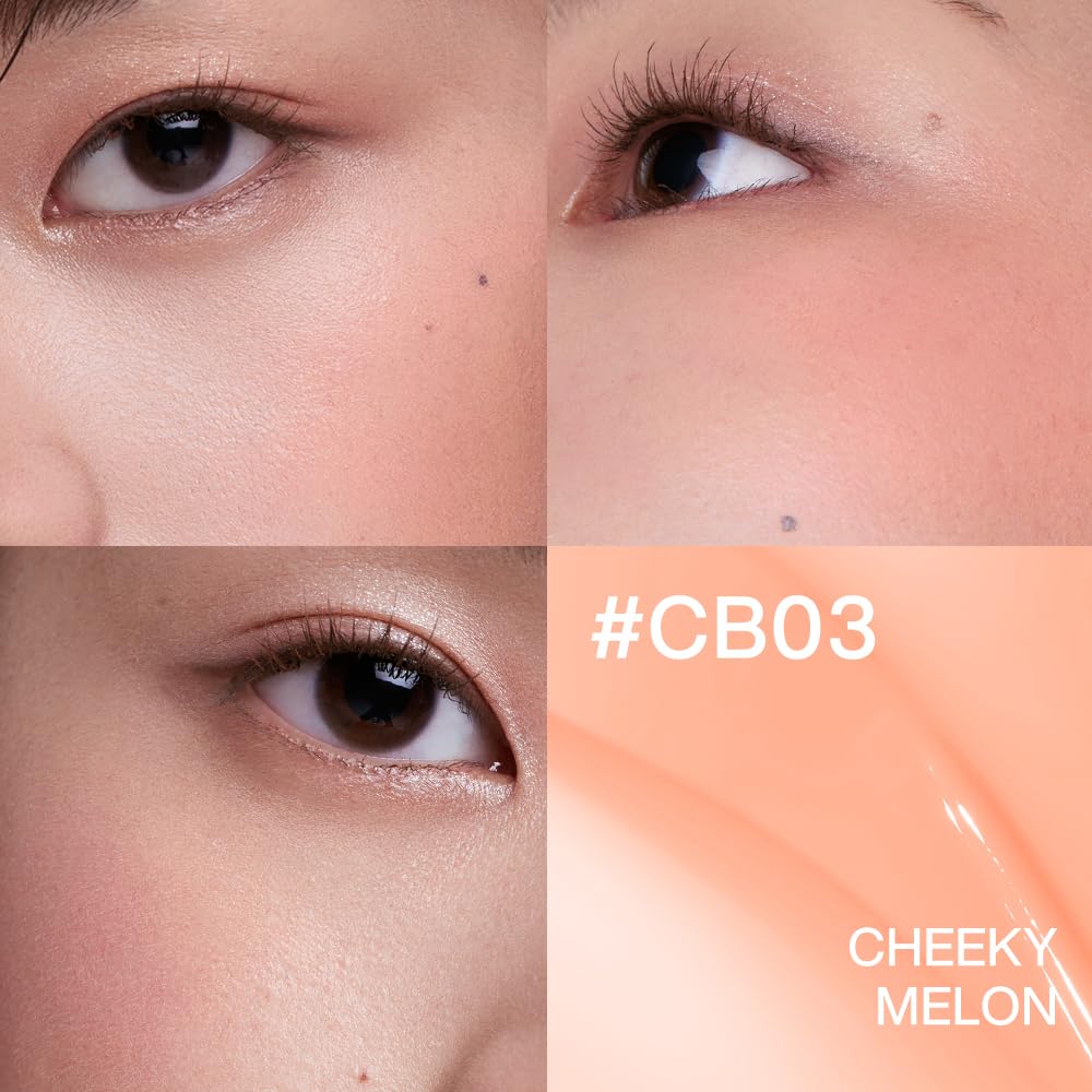 INTO YOU Cream Blush Air Cushion for Cheeks Eyes, Moisturizing, Lightweight, Dewy Finish Face Makeup, Long Wearing, Buildable, Blendable, Pigmented Liquid Blush, for All Skin Tones, Cheeky Melon-FemmiqueWomen