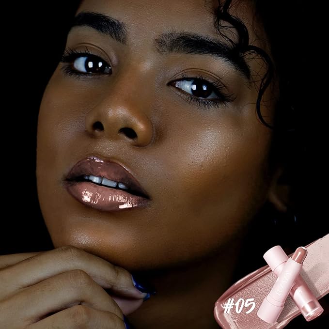 2PCS Tinted Lip Balm Chapstick with Color, Natural Semi - Gloss Finish, Hydrating/Coloring 2 in 1 Moisturizer Lip Stick for Girls & Women #04＋#05-FemmiqueWomen