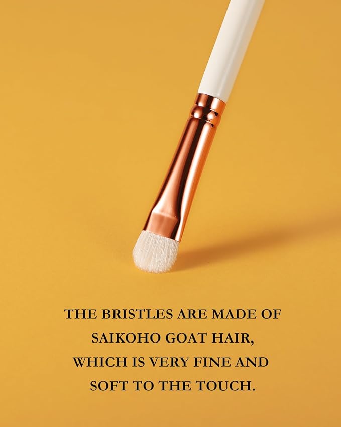 Eyeshadow Brush, EIGSHOWBEAUTY Professional Eye Shadow Brush with Saikoho Goat Hair, Premium Eye Makeup Brush For Blending, Smudging, Shading (E831)-FemmiqueWomen