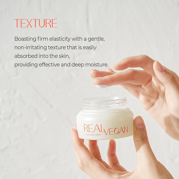KLAVUU Real Vegan Collagen Cream - Enhances Skin Elasticity, Providing Deep Hydration to Dry Skin for a Radiant, Youthful Glow-FemmiqueWomen