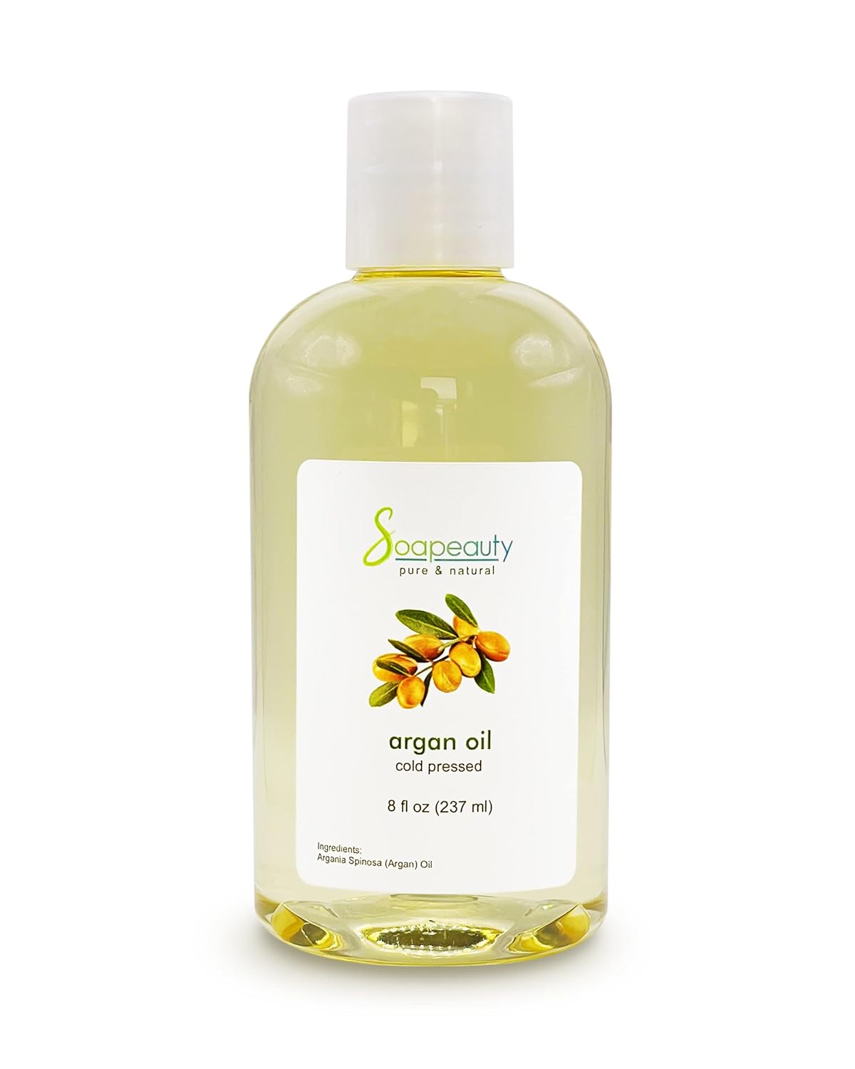 Soapeauty ARGAN OIL | 100% Natural & Pure | Cold Pressed & Deodorized | Carrier for Essential Oils, Face, Body and Skin Care, Hair Growth & Moisturizer | 8 fl oz-FemmiqueWomen