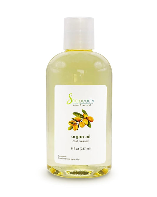 Soapeauty ARGAN OIL | 100% Natural & Pure | Cold Pressed & Deodorized | Carrier for Essential Oils, Face, Body and Skin Care, Hair Growth & Moisturizer | 8 fl oz-FemmiqueWomen