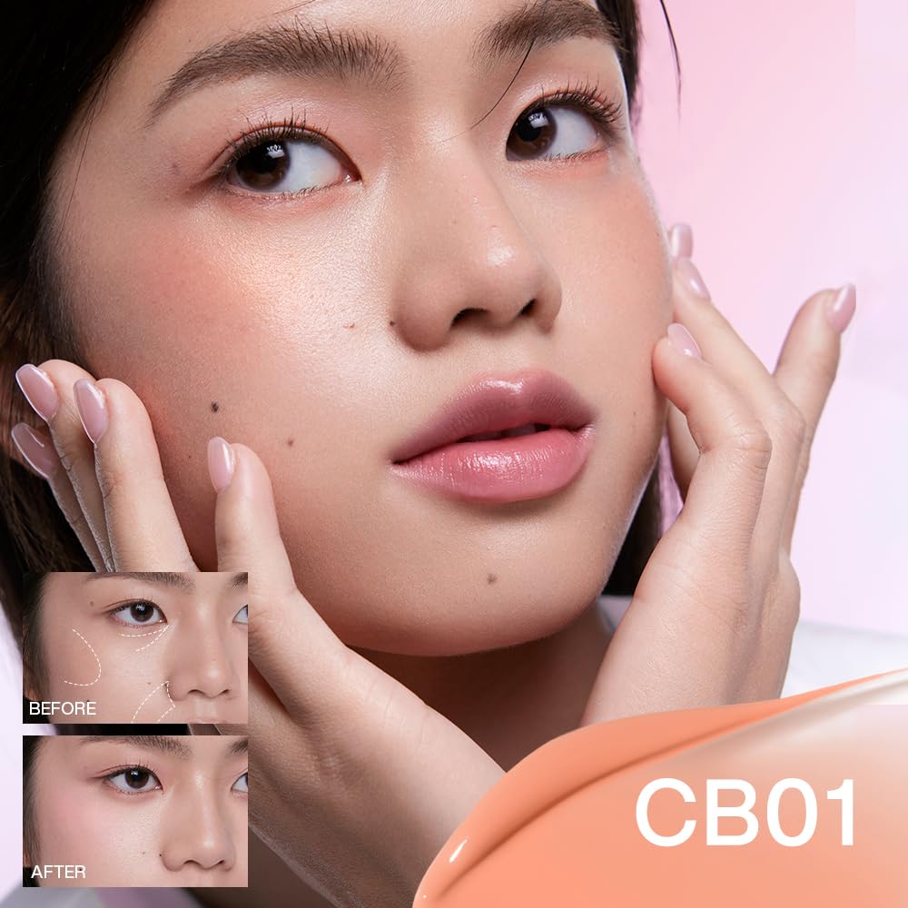 INTO YOU Cream Blush Air Cushion for Cheeks Eyes, Moisturizing, Lightweight, Dewy Finish Face Makeup, Long Wearing, Buildable, Blendable, Pigmented Liquid Blush, for All Skin Tones, Spring Apricot-FemmiqueWomen