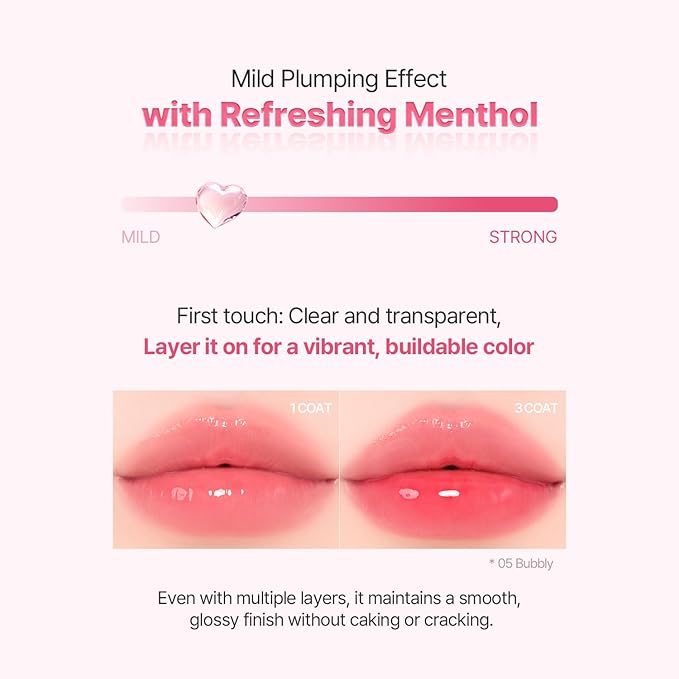 2aN Glaze Bouncing Tint – Lightweight, Moisturizing Lip Tint with High-Shine Finish, Smooth, Light Plumping, Comfortable Wear, Korean Makeup (Nudy Coco, 0.16 oz)-FemmiqueWomen