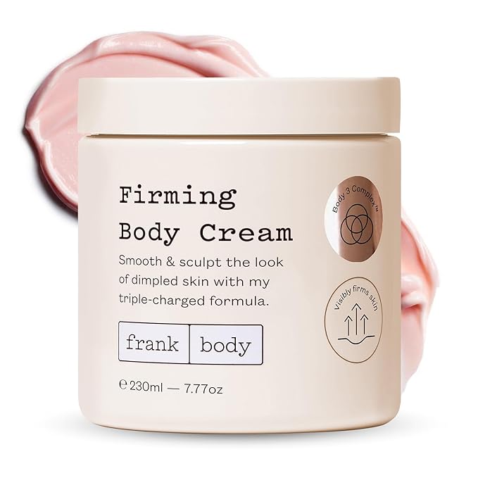 frank body Firming Body Cream | Caffeine & BODY 3 COMPLEX™ to Help Reduce the Look of Dimpled Skin & Stretch Marks | Vegan, Cruelty-Free, Hyper-Hydrating | 200ml-FemmiqueWomen