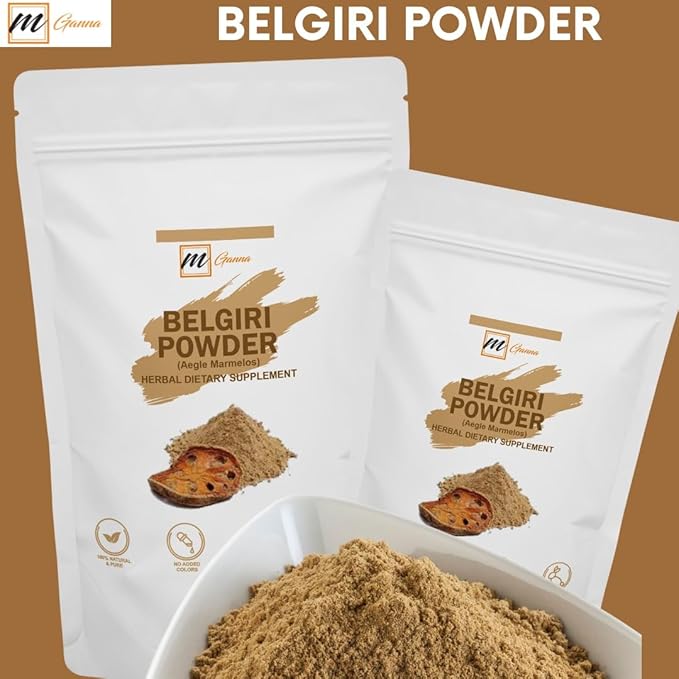 100% Natural Belgiri | Aegle Marmelos | Bael Phal Dry Bel | Wood Apple Powder for Healthy Hair and Skin 227 GMS / 0.5 LBS-FemmiqueWomen