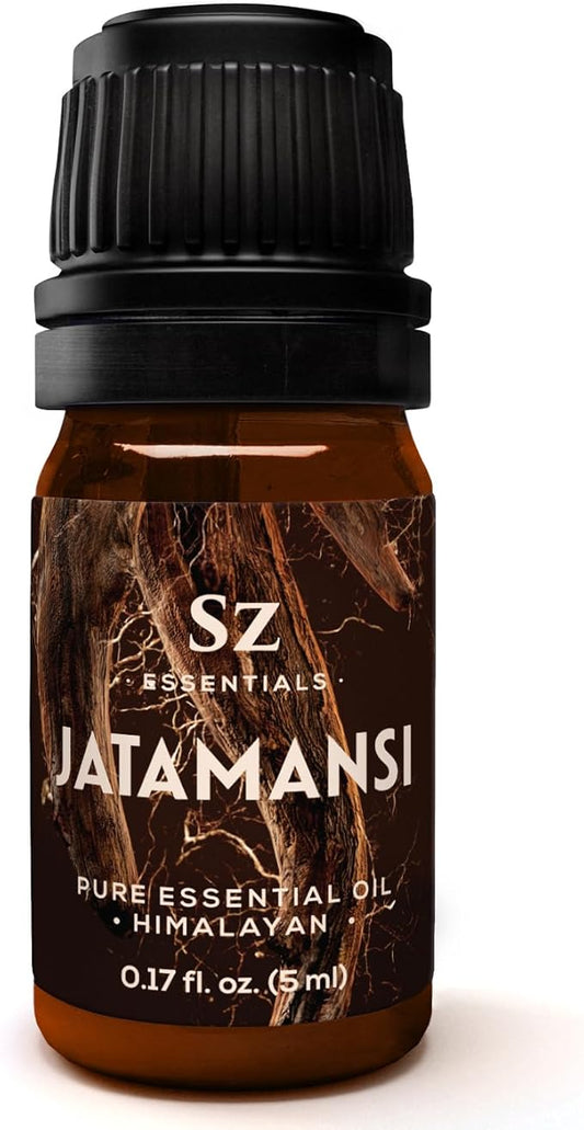 Jatamansi Essential Oil aka Spikenard - 100% Pure & Undiluted - Extracted from Nardostachys Jatamansi - Strong & Powerful Scent with Earthy Overtones - Therapeutic Grade - 0.17oz-FemmiqueWomen