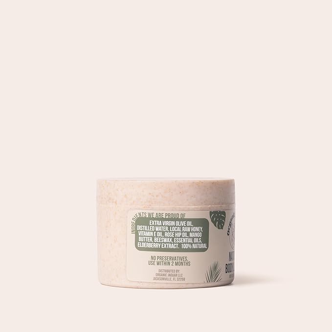 Natural Body Lotion, 8 oz, Moisturizer With Essential Oils, Vitamin E Oil, Beeswax, Extra Virgin Olive Oil, Raw Honey, Mango Butter, Sulfate & Paraben Free Body Care, Tropical Scent-FemmiqueWomen